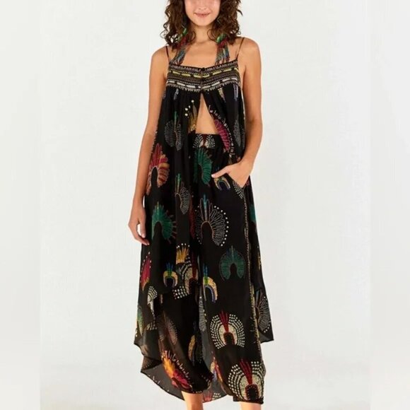 FARM Rio Tops - Farm Rio Wonderful Headdress Tunic Top Size Medium